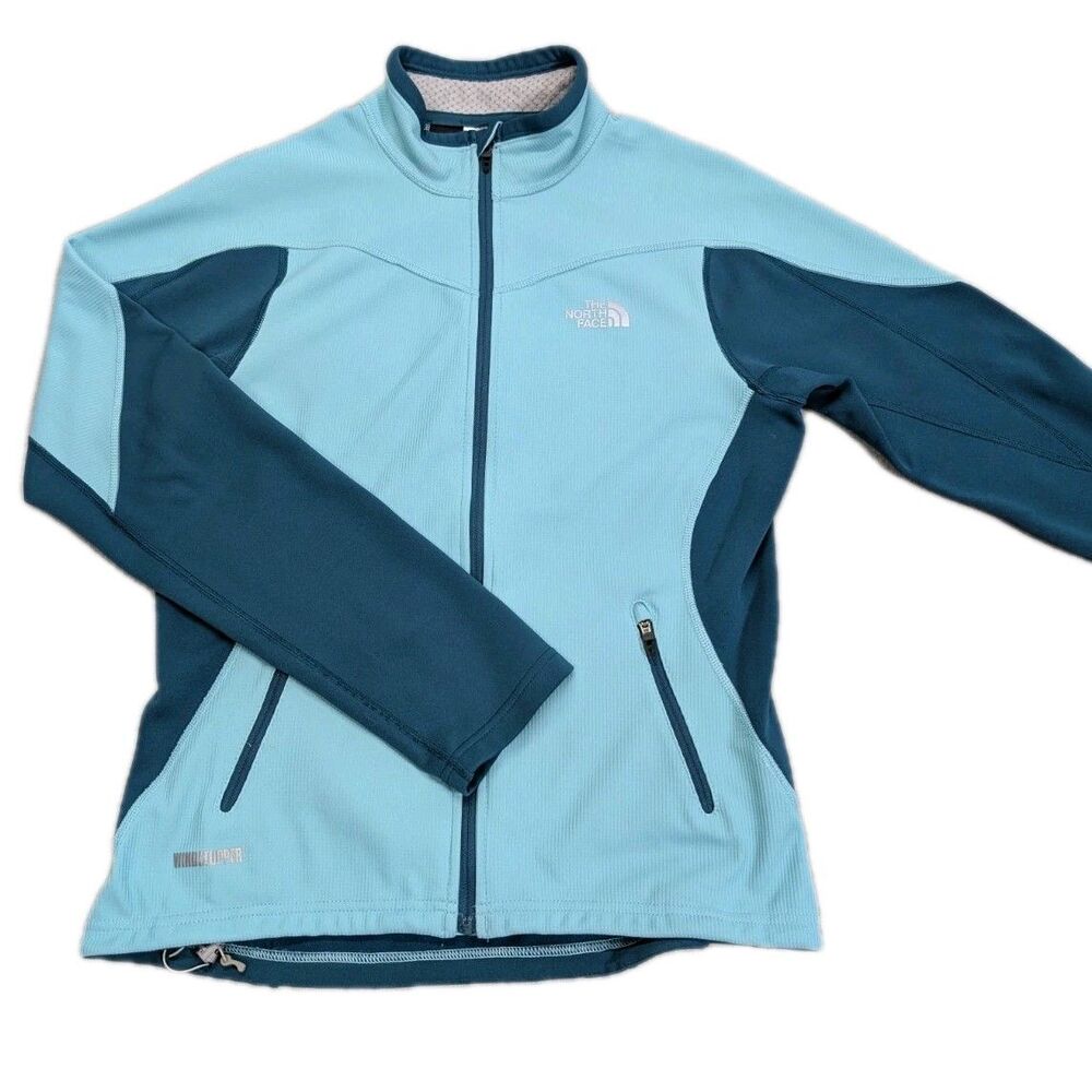 North Face Flight Series Cipher Hybrid Windstopper Jacket Aqua Teal Women Small